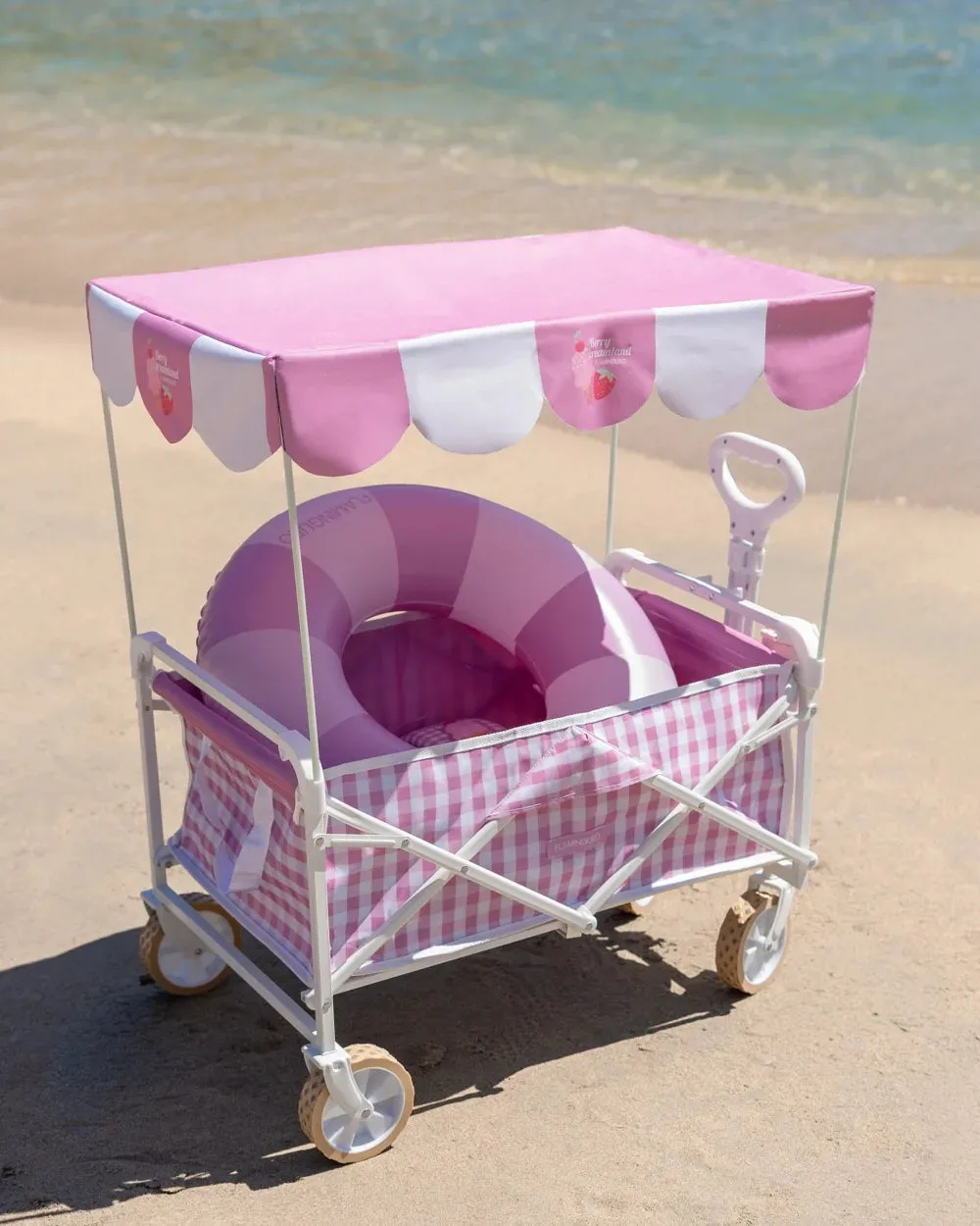 Carro plegable infantil con parasol y ruedas – POP - Image 3