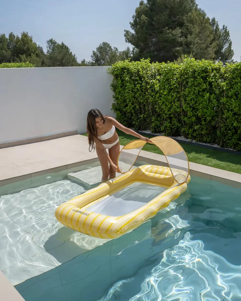 Colchoneta hinchable con parasol – BELMONDO - Image 7