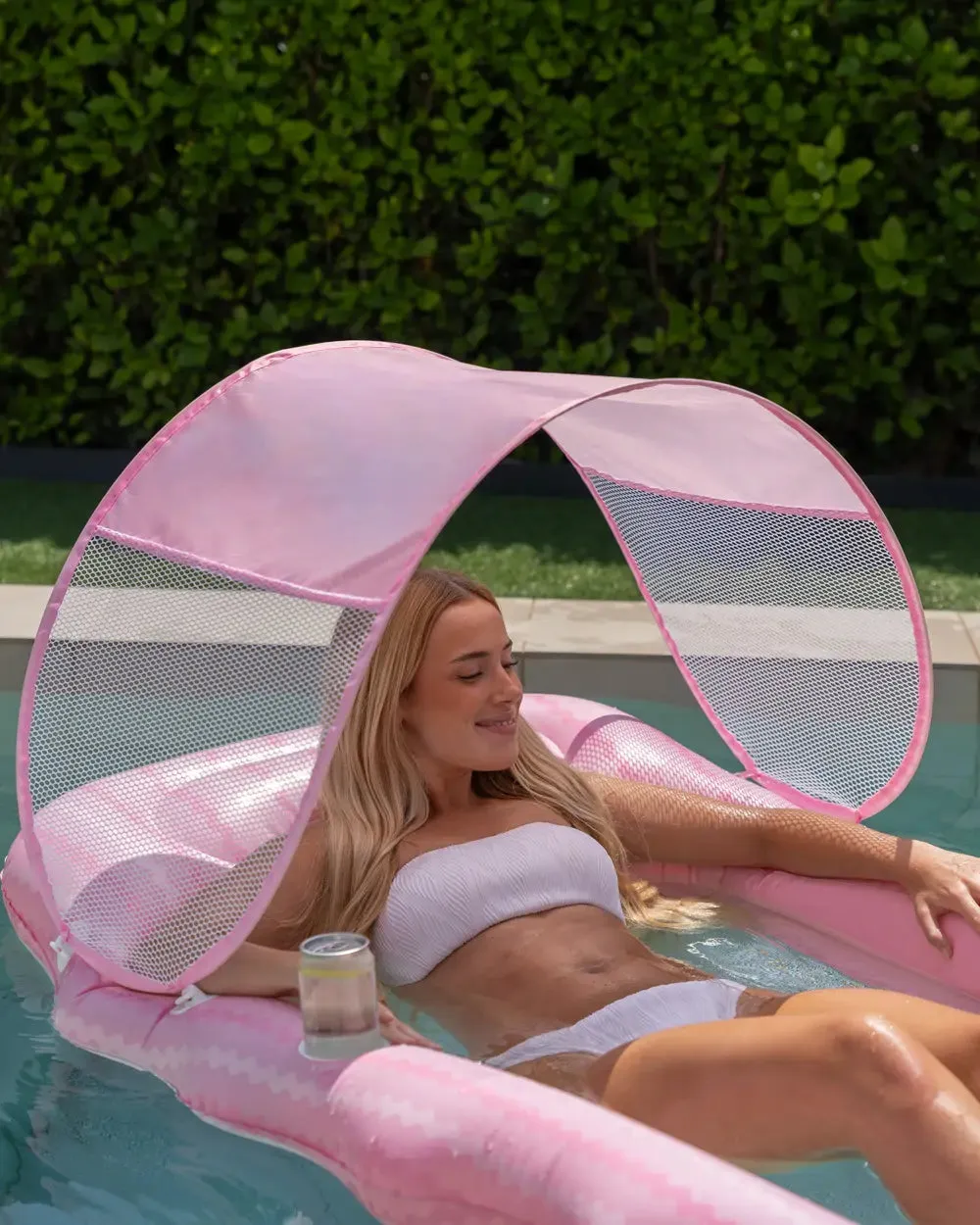 Colchoneta hinchable con parasol – BELMONDO - Image 3
