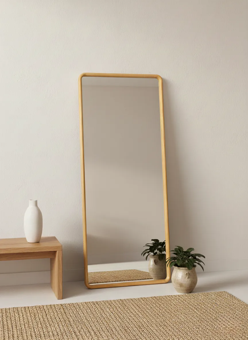 Espejo de pared rectangular madera - NAXA - Image 3