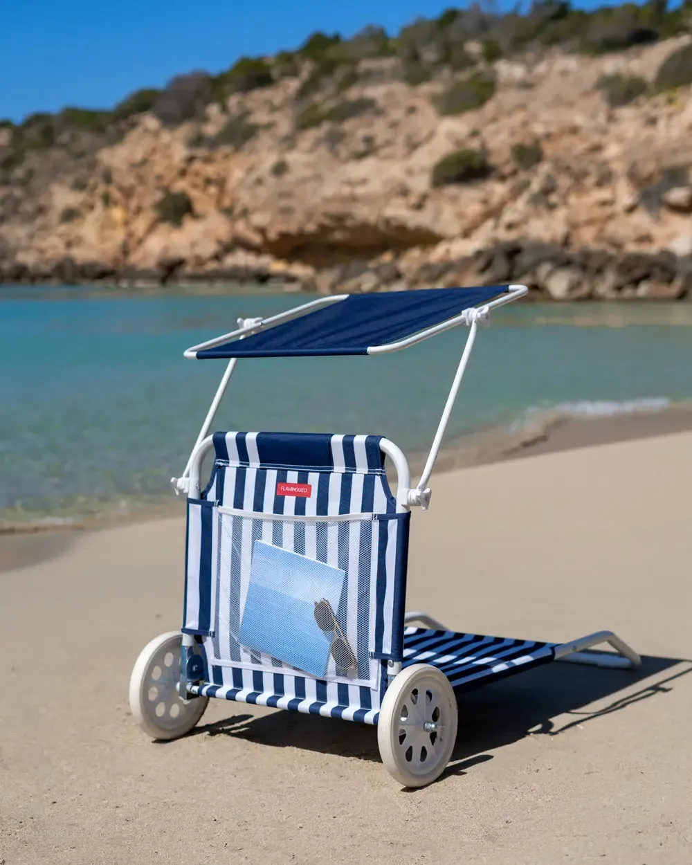Tumbona de playa con ruedas y parasol – FREYA - Image 5