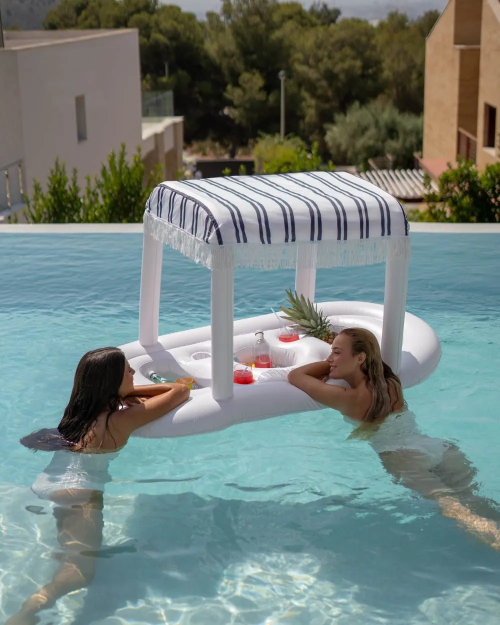 Bar flotante para piscina con toldo - TOMMY - Image 4