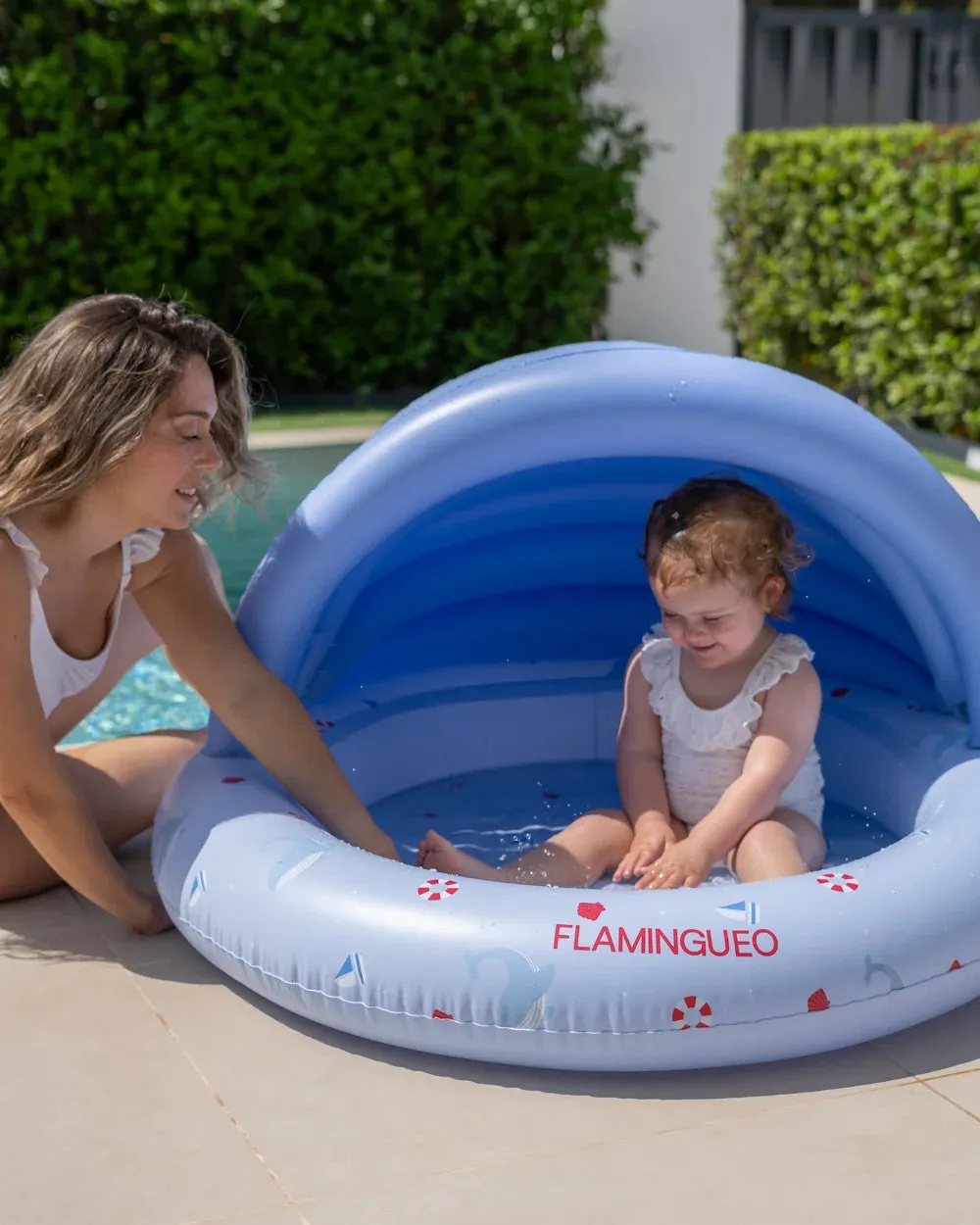 Mini piscina infantil con toldo para jardín – LAGUNA - Image 8