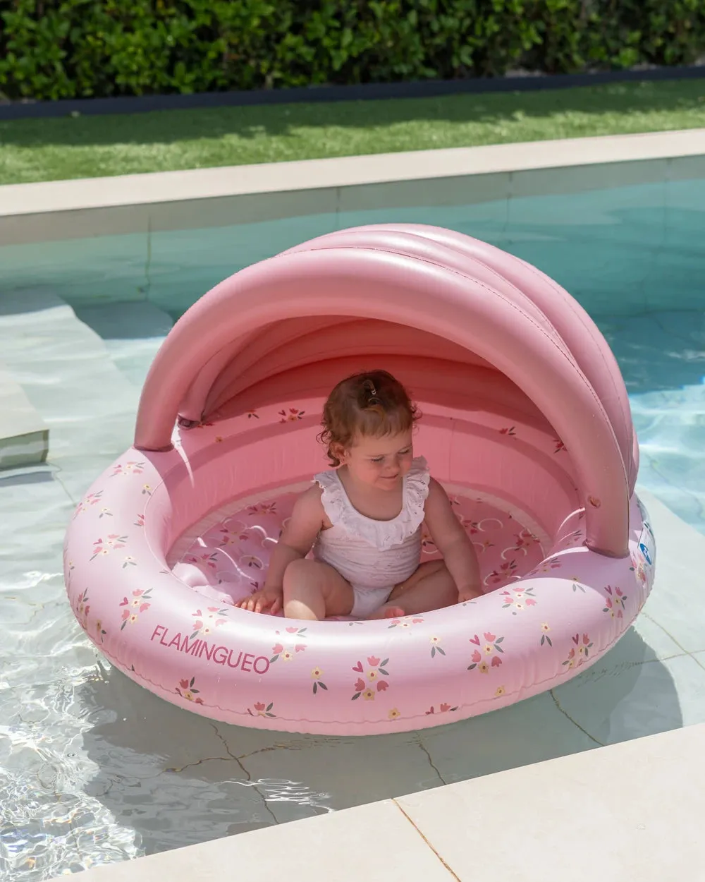 Mini piscina infantil con toldo para jardín – PETUNIA - Image 4