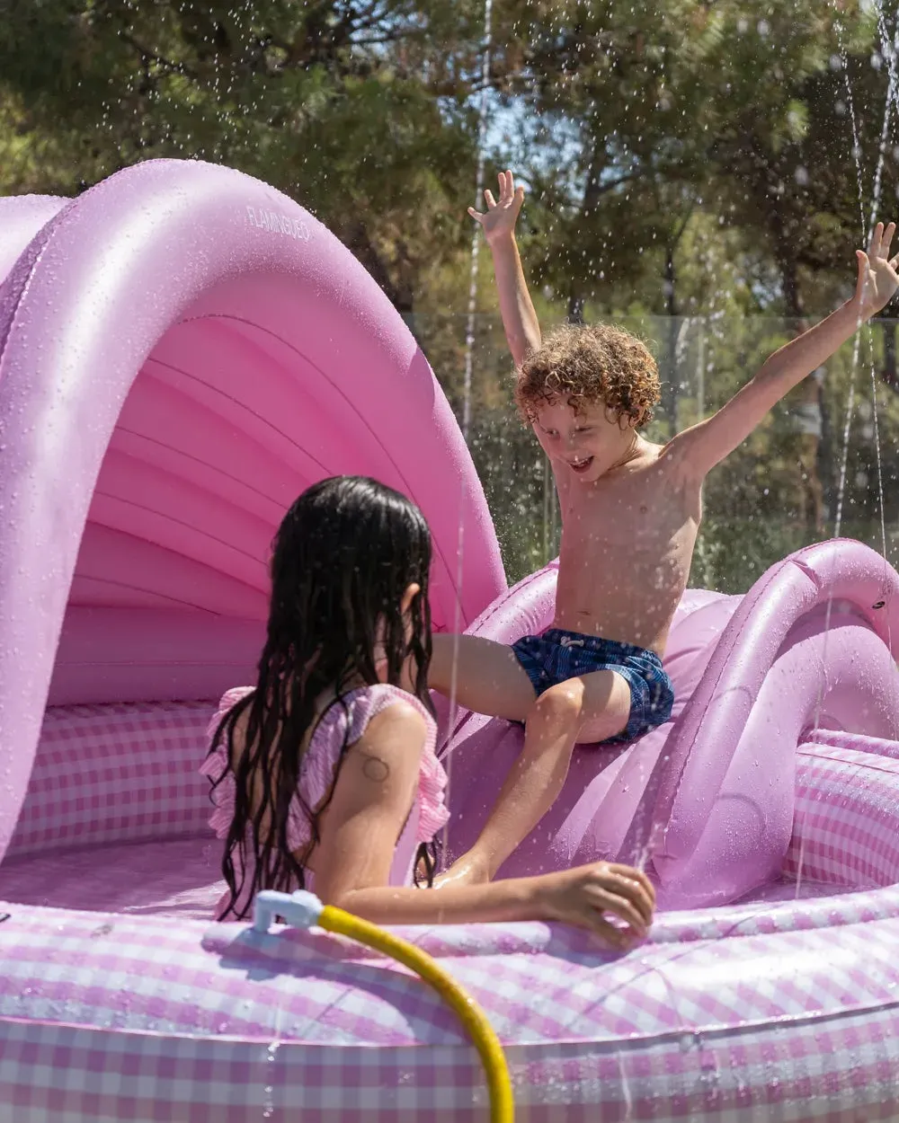 Piscina infantil con tobogán y aspersor – POOLIE - Image 6