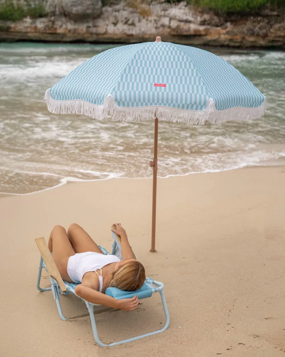 Sombrilla de playa portátil - CARAMEL - Image 5