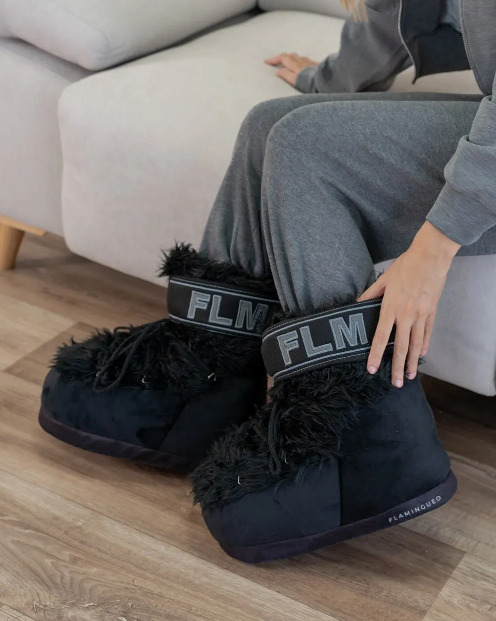 Zapatillas de andar por casa - YETIS BLACK - Image 4
